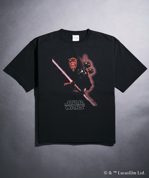 417 EDIFICE(フォーワンセブンエディフィス)の「ATELIER CINEMA グラフィックTシャツ(Tシャツ/カットソー・メンズ・ブラック/チャコールグレー/ブラックミックス/ブラック×ブラック/ブラック系その他/スミクロ・X-LARGE/LARGE/MEDIUM)」の6枚目の写真