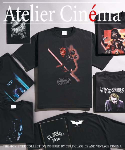 417 EDIFICE(フォーワンセブンエディフィス)の「ATELIER CINEMA グラフィックTシャツ(Tシャツ/カットソー・メンズ・ブラック/チャコールグレー/ブラックミックス/ブラック×ブラック/ブラック系その他/スミクロ・X-LARGE/LARGE/MEDIUM)」の7枚目の写真
