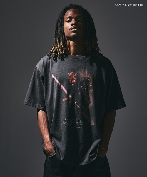 417 EDIFICE(フォーワンセブンエディフィス)の「ATELIER CINEMA グラフィックTシャツ(Tシャツ/カットソー・メンズ・ブラック/チャコールグレー/ブラックミックス/ブラック×ブラック/ブラック系その他/スミクロ・X-LARGE/LARGE/MEDIUM)」の20枚目の写真