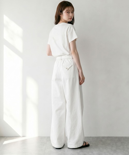 aimoha（アイモハ）の「ワイドカーブパンツ（その他パンツ・レディース・ブラック/キャメル/ホワイト・L/M）」の14枚目の写真