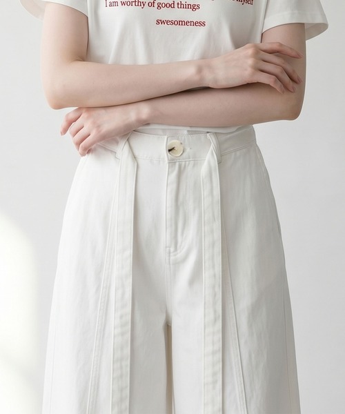 aimoha（アイモハ）の「ワイドカーブパンツ（その他パンツ・レディース・ブラック/キャメル/ホワイト・L/M）」の17枚目の写真