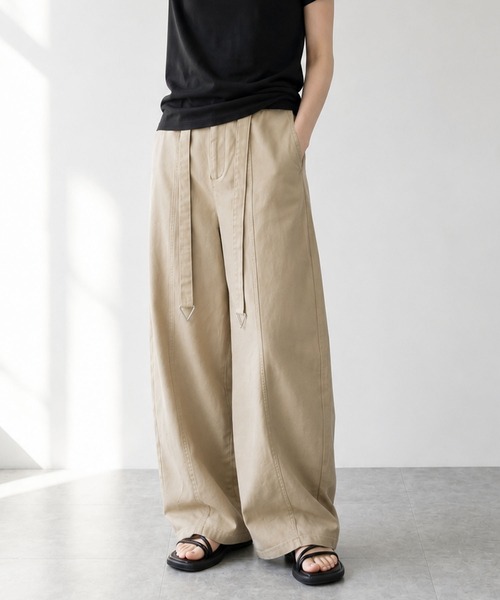 aimoha（アイモハ）の「ワイドカーブパンツ（その他パンツ・レディース・ブラック/キャメル/ホワイト・L/M）」の22枚目の写真