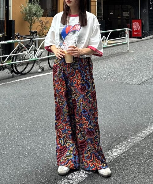 SOUNDSGOOOOD(サウンズグッド)の「【SOUNDS GOOOOD】サイケデリック柄ロングパンツ(その他パンツ・メンズ・ブラック・ONE SIZE)」の9枚目の写真