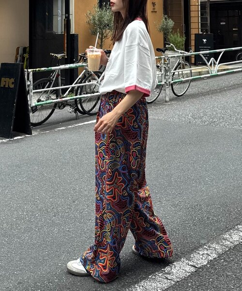 SOUNDSGOOOOD(サウンズグッド)の「【SOUNDS GOOOOD】サイケデリック柄ロングパンツ(その他パンツ・メンズ・ブラック・ONE SIZE)」の10枚目の写真