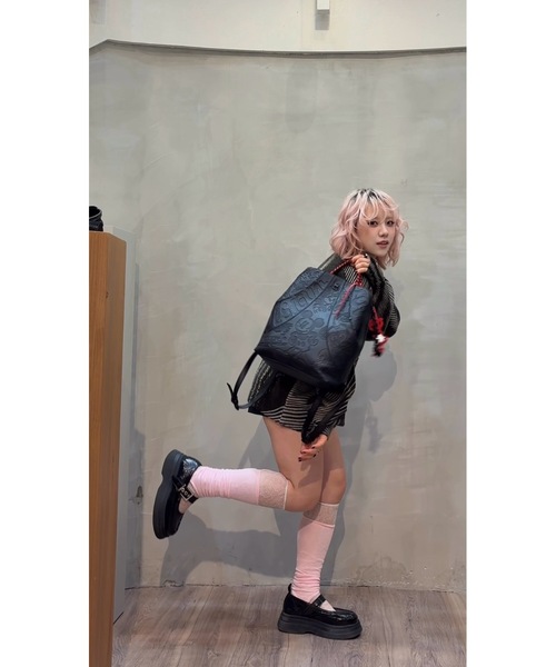 Desigual(デシグアル)の「Disney Graphic Lace-Up Backpack/ディズニー グラフィックレースアップリュック(バックパック/リュック・レディース・ブラック・FREE)」の1枚目の写真
