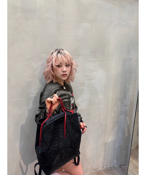 Desigual(デシグアル)の「Disney Graphic Lace-Up Backpack/ディズニー グラフィックレースアップリュック(バックパック/リュック・レディース・ブラック・FREE)」の5枚目の写真