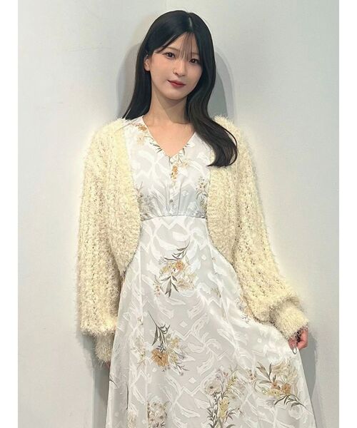 MERCURYDUO(マーキュリーデュオ)の「ジャカード花柄プリントワンピース(ワンピース・レディース・オフホワイト/イエロー・FREE)」の18枚目の写真