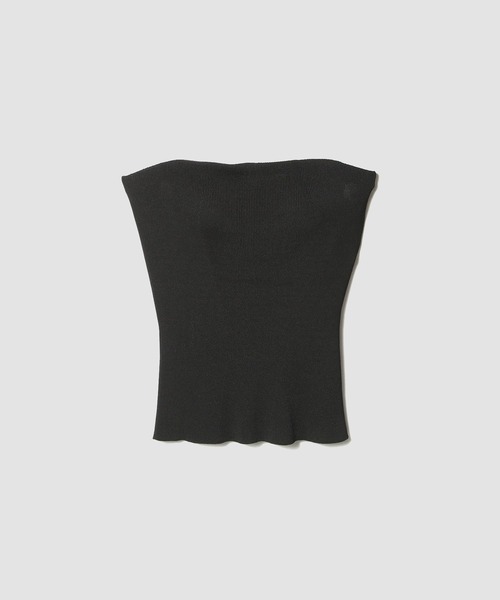 NICENICE MOMENT(ナイスナイスモーメント)の「NICENICE MOMENT / Bandeau《ESTNATION EXCLUSIVE》(チューブトップ・レディース・ブラック/イエロー/グレイッシュベージュ・FREE)」の2枚目の写真