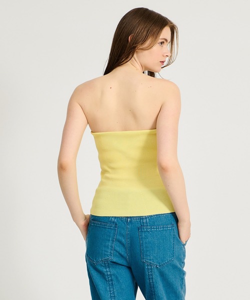 NICENICE MOMENT(ナイスナイスモーメント)の「NICENICE MOMENT / Bandeau《ESTNATION EXCLUSIVE》(チューブトップ・レディース・ブラック/イエロー/グレイッシュベージュ・FREE)」の6枚目の写真