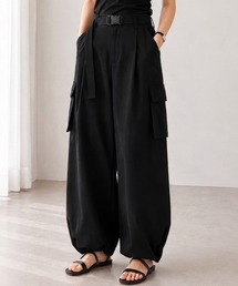 ベルト付きカーゴパンツ