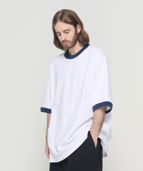 CARGOBROS(カーゴブロス)の「ウォッシュドオーバーサイズリンガーTシャツ(ホワイト)(Tシャツ/カットソー・メンズ・その他・FREE)」の3枚目の写真