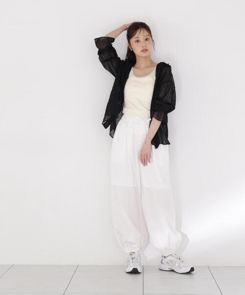 PROPORTION BODY DRESSING(プロポーションボディドレッシング)の「<a>カットジャガードフードシャツ / 1216219800(シャツ/ブラウス・レディース・ブラック/ホワイト/ブルー・FREE)」の8枚目の写真