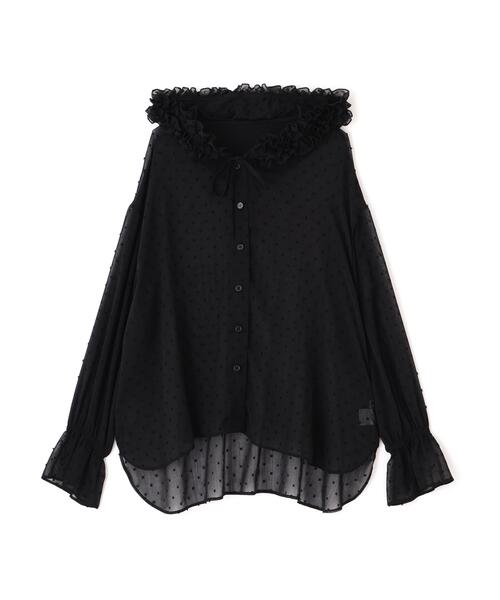 PROPORTION BODY DRESSING(プロポーションボディドレッシング)の「<a>カットジャガードフードシャツ / 1216219800(シャツ/ブラウス・レディース・ブラック/ホワイト/ブルー・FREE)」の9枚目の写真