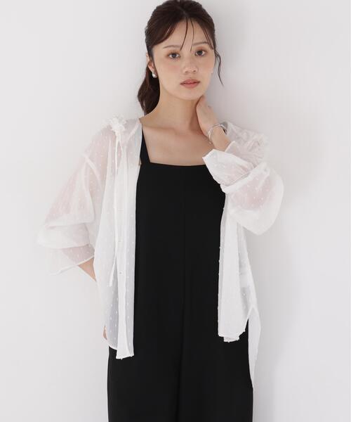 PROPORTION BODY DRESSING(プロポーションボディドレッシング)の「<a>カットジャガードフードシャツ / 1216219800(シャツ/ブラウス・レディース・ブラック/ホワイト/ブルー・FREE)」の12枚目の写真