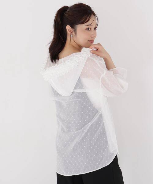 PROPORTION BODY DRESSING(プロポーションボディドレッシング)の「<a>カットジャガードフードシャツ / 1216219800(シャツ/ブラウス・レディース・ブラック/ホワイト/ブルー・FREE)」の13枚目の写真