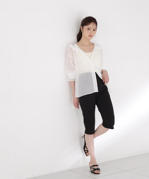 PROPORTION BODY DRESSING(プロポーションボディドレッシング)の「<a>カットジャガードフードシャツ / 1216219800(シャツ/ブラウス・レディース・ブラック/ホワイト/ブルー・FREE)」の10枚目の写真