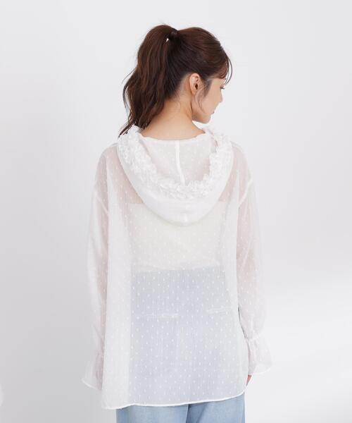 PROPORTION BODY DRESSING(プロポーションボディドレッシング)の「<a>カットジャガードフードシャツ / 1216219800(シャツ/ブラウス・レディース・ブラック/ホワイト/ブルー・FREE)」の14枚目の写真