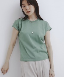 【夏の新定番】パレスフレンチニット|夏服/半袖/オフィスカジュアル/ウォッシャブル/接触冷感/吸湿/防シワ/フレンチスリーブ