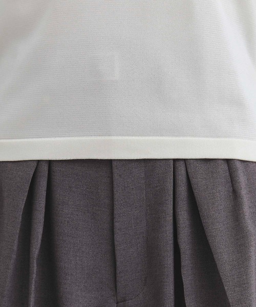 UNITED TOKYO(ユナイテッドトウキョウ)の「【新定番|大人気】パレスフレンチニット|夏服/半袖/オフィスカジュアル/ウォッシャブル/接触冷感/吸湿/防シワ/フレンチスリーブ(ニット/セーター・レディース・オレンジ/グレー/グリーン/ネイビー/アイボリー/ブラック・FREE)」の20枚目の写真