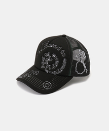 Oriens JOURNAL STANDARD（オリエンス ジャーナルスタンダード）の「【b.Eautiful/ビューティフル】b.i Foam Trucker Hat（BLACK）（キャップ）」