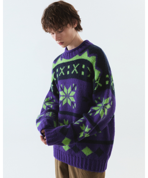 THEENDQUESTION（ジエンドクエスチョン）の「Snow jacquard knit top / PURPLE（ニット/セーター・レディース・その他・1/2）」の7枚目の写真