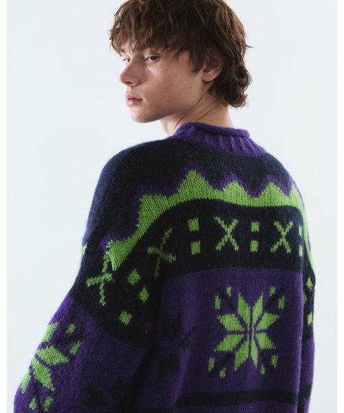THEENDQUESTION（ジエンドクエスチョン）の「Snow jacquard knit top / PURPLE（ニット/セーター・レディース・その他・1/2）」の8枚目の写真