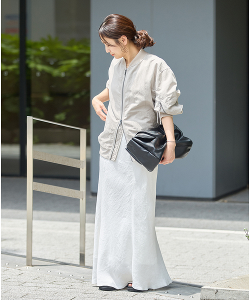 JOURNAL STANDARD（ジャーナルスタンダード）の「《追加》ヴィンテージキュプラローンスカート（スカート・レディース・ブラック系その他/ホワイト・36/38）」の5枚目の写真