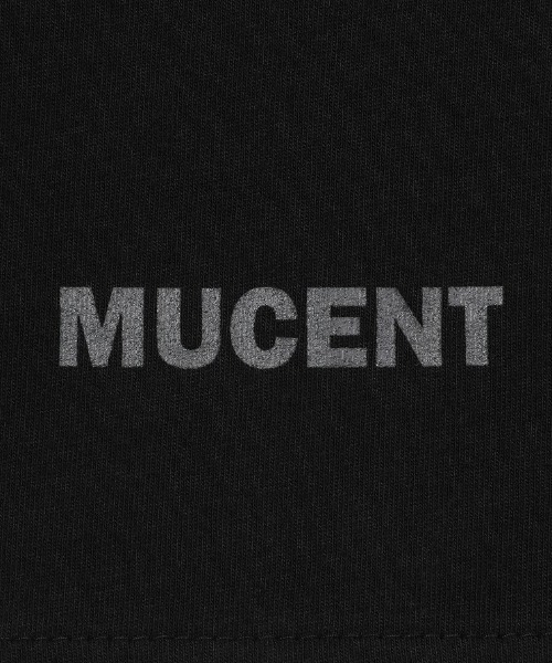 MUCENT（ムセント）の「A'GEM/9 × .kom 『MUCENT/ムセント』 SIERRA LEOPARD HEART SMALL LOGO HALF TEE/シエラレオパードハートスモールロゴ半袖Tシャツ（Tシャツ/カットソー・レディース・ブラック×グレー/ホワイト×グレー・FREE）」の7枚目の写真