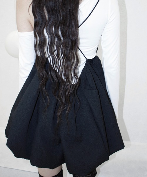 REINE NOIRE(レーヌノワール)の「mini balloon dress. / ミニバルーンドレス(ワンピース・レディース・ブラック・FREE)」の13枚目の写真