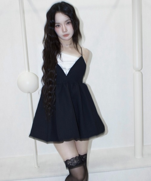 REINE NOIRE(レーヌノワール)の「mini balloon dress. / ミニバルーンドレス(ワンピース・レディース・ブラック・FREE)」の14枚目の写真