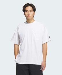 ルーズフィット ヘビーシングルジャージー 半袖ポケットTシャツ / アディダス adidas