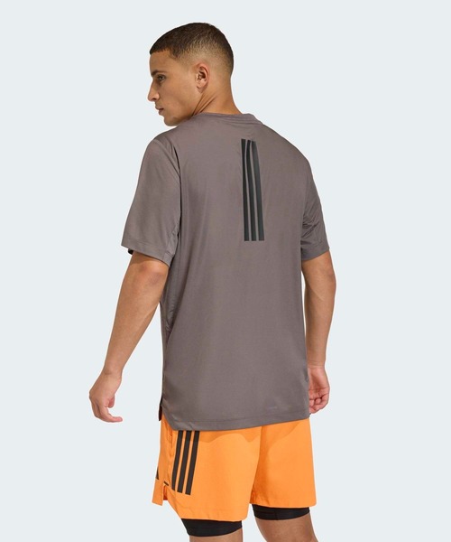 adidas(アディダス)の「D4T PrimeLift スリーストライプス半袖Tシャツ / アディダス adidas(Tシャツ/カットソー・メンズ・グレー・X-SMALL/X-LARGE/SMALL/MEDIUM/3XL/LARGE/XX-LARGE)」の2枚目の写真