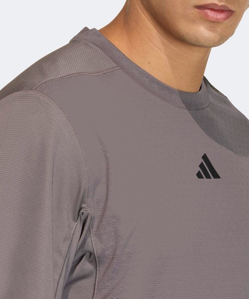 adidas(アディダス)の「D4T PrimeLift スリーストライプス半袖Tシャツ / アディダス adidas(Tシャツ/カットソー・メンズ・グレー・X-SMALL/X-LARGE/SMALL/MEDIUM/3XL/LARGE/XX-LARGE)」の3枚目の写真
