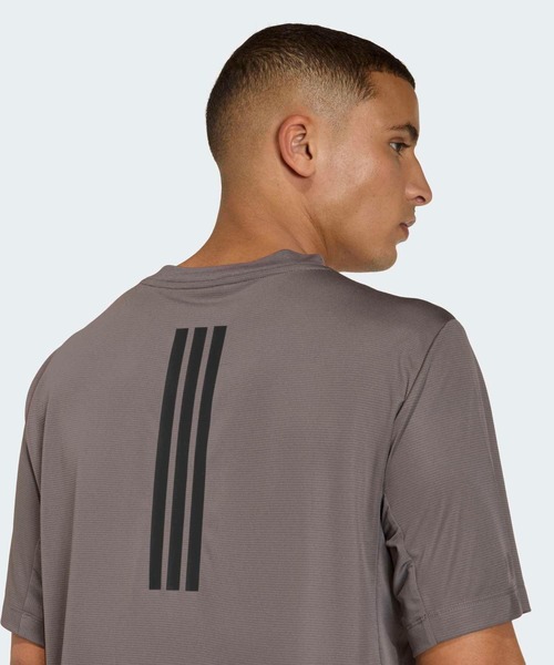 adidas(アディダス)の「D4T PrimeLift スリーストライプス半袖Tシャツ / アディダス adidas(Tシャツ/カットソー・メンズ・グレー・X-SMALL/X-LARGE/SMALL/MEDIUM/3XL/LARGE/XX-LARGE)」の4枚目の写真