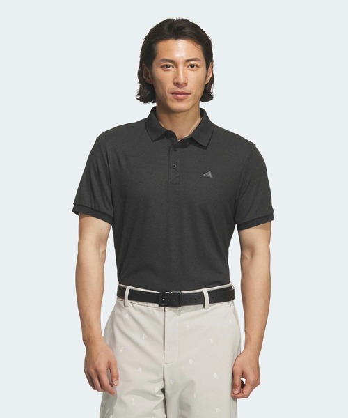 adidas(アディダス)の「ソフトピケ半袖ポロシャツ【adidas Golf/アディダスゴルフ】(ポロシャツ・メンズ・ブラック・MEDIUM/SMALL/XX-LARGE/3XL/LARGE/X-LARGE)」の1枚目の写真