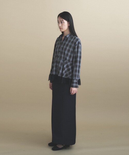 cloenc(クロエンス)の「【手洗い可】レースペプラムブラウス(シャツ/ブラウス・レディース・ピンク/ブラウン系その他2/カーキ系1・02)」の19枚目の写真