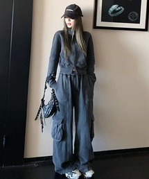 Ressaca（レサーカ）の「ジップブルゾン＆カーゴパンツ セットアップ（セットアップ）」