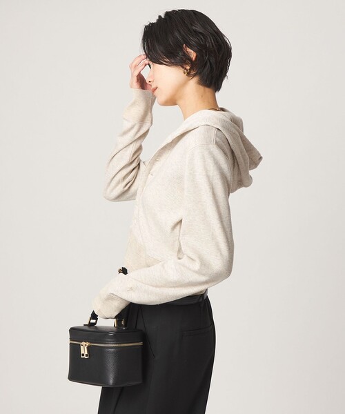 green label relaxing(グリーンレーベルリラクシング)の「【別注】<FAITH MILLS>フード カーディガン(カーディガン/ボレロ・レディース・レッド/オフホワイト/ブラウン・FREE)」の13枚目の写真