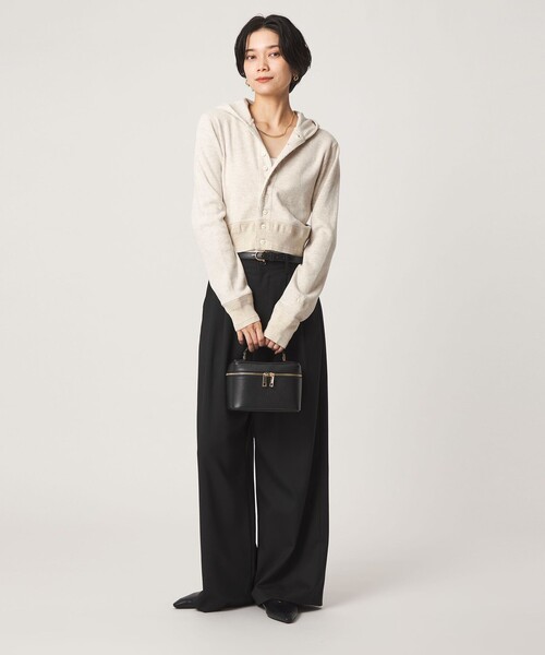 green label relaxing(グリーンレーベルリラクシング)の「【別注】<FAITH MILLS>フード カーディガン(カーディガン/ボレロ・レディース・レッド/オフホワイト/ブラウン・FREE)」の15枚目の写真