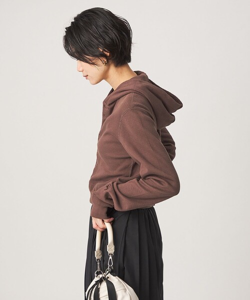 green label relaxing(グリーンレーベルリラクシング)の「【別注】<FAITH MILLS>フード カーディガン(カーディガン/ボレロ・レディース・レッド/オフホワイト/ブラウン・FREE)」の17枚目の写真