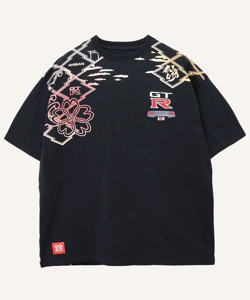 PANDIESTA(パンディエスタ)の「NISSAN×錦 NISMO GTR35 塔と紋様Tシャツ(M2)(Tシャツ/カットソー・メンズ・ホワイト/ブラック・L/XL/XXL/M)」の20枚目の写真