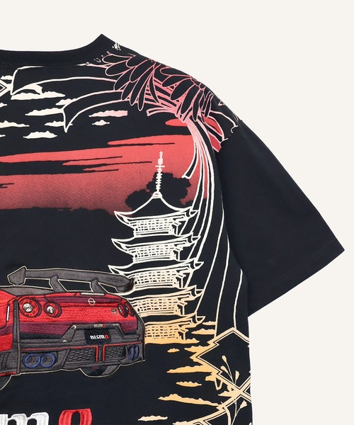 PANDIESTA(パンディエスタ)の「NISSAN×錦 NISMO GTR35 塔と紋様Tシャツ(M2)(Tシャツ/カットソー・メンズ・ホワイト/ブラック・L/XL/XXL/M)」の13枚目の写真