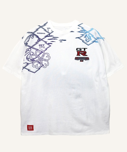 PANDIESTA(パンディエスタ)の「NISSAN×錦 NISMO GTR35 塔と紋様Tシャツ(M2)(Tシャツ/カットソー・メンズ・ホワイト/ブラック・L/XL/XXL/M)」の12枚目の写真