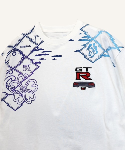 PANDIESTA(パンディエスタ)の「NISSAN×錦 NISMO GTR35 塔と紋様Tシャツ(M2)(Tシャツ/カットソー・メンズ・ホワイト/ブラック・L/XL/XXL/M)」の9枚目の写真