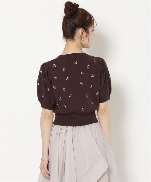 WILLSELECTION(ウィルセレクション)の「モチーフ刺繍カーディガン(カーディガン/ボレロ・レディース・ブラウン/ブラック/オフホワイト/ラベンダー/グレー/ピンク/ホワイト系その他/ボルドー・FREE)」の13枚目の写真