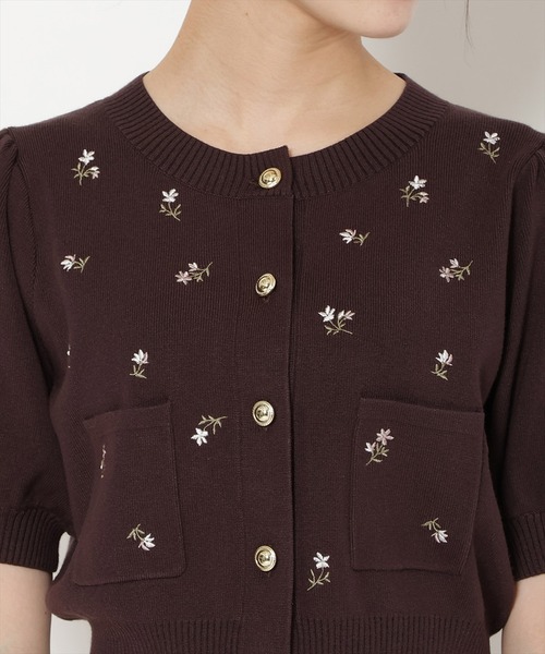 WILLSELECTION(ウィルセレクション)の「モチーフ刺繍カーディガン(カーディガン/ボレロ・レディース・ブラウン/ブラック/オフホワイト/ラベンダー/グレー/ピンク/ホワイト系その他/ボルドー・FREE)」の14枚目の写真