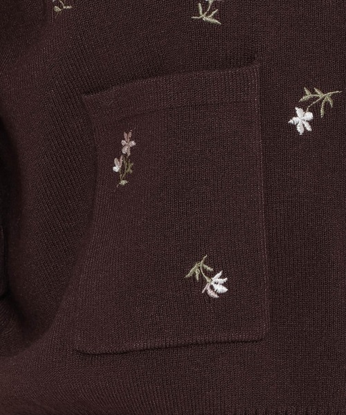 WILLSELECTION(ウィルセレクション)の「モチーフ刺繍カーディガン(カーディガン/ボレロ・レディース・ブラウン/ブラック/オフホワイト/ラベンダー/グレー/ピンク/ホワイト系その他/ボルドー・FREE)」の16枚目の写真