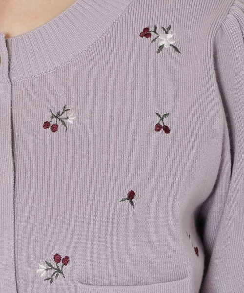 WILLSELECTION(ウィルセレクション)の「モチーフ刺繍カーディガン(カーディガン/ボレロ・レディース・ブラウン/ブラック/オフホワイト/ラベンダー/グレー/ピンク/ホワイト系その他/ボルドー・FREE)」の20枚目の写真