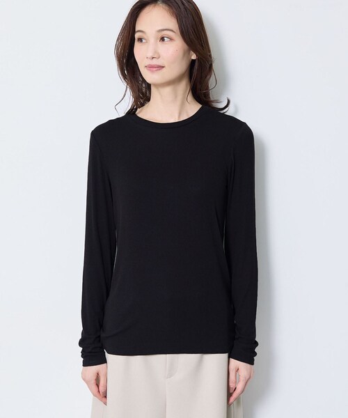Reflect（リフレクト）の「【インナーに◎】クルーネックプルオーバー（Tシャツ/カットソー・レディース・ホワイト/ブラック・15 /13/11/09/07）」の14枚目の写真