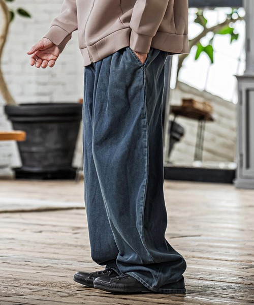 CAMBIO(カンビオ)の「mp15334- Two Tuck Wide Denim Pants ワイドデニムパンツ(AI-262-06)(デニムパンツ・メンズ・ブラック/ネイビー・M/L)」の21枚目の写真
